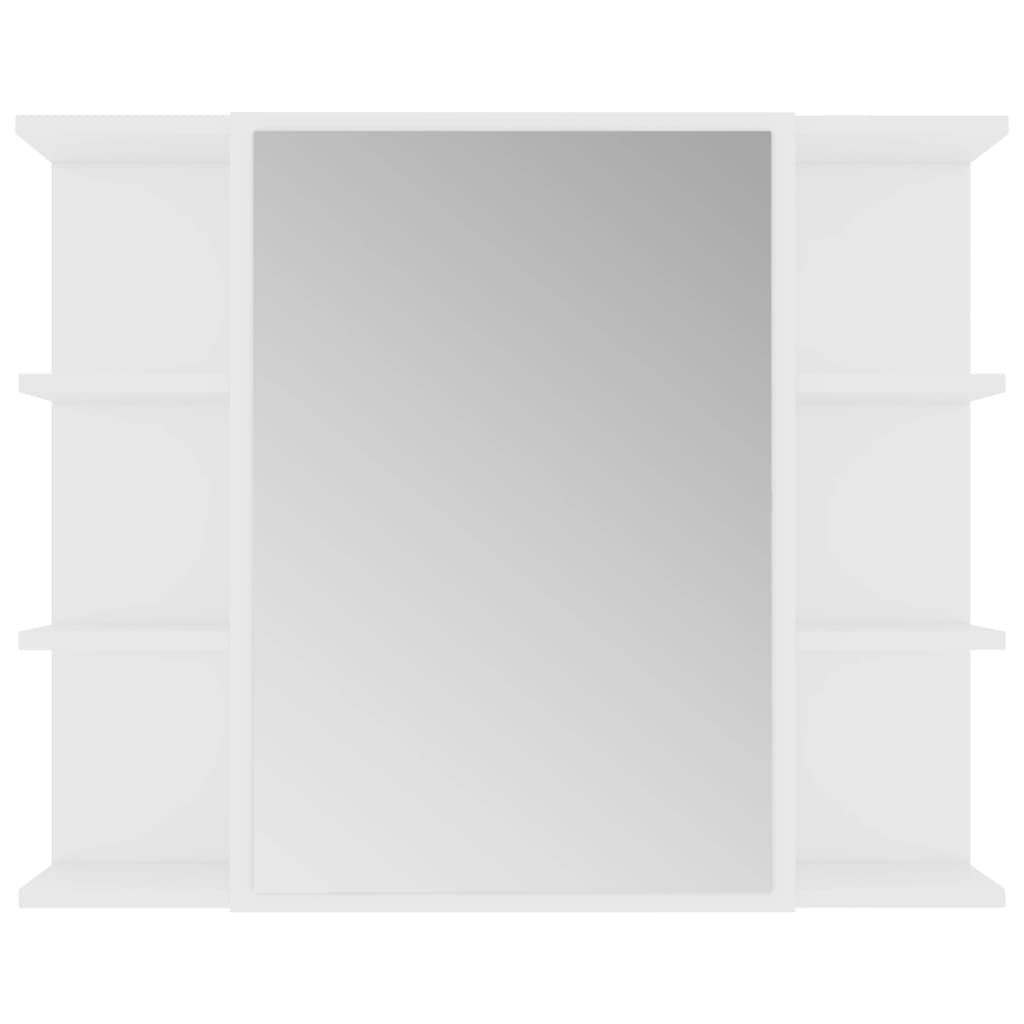vidaXL 4-dijelni set kupaonskog namještaja od iverice bijeli