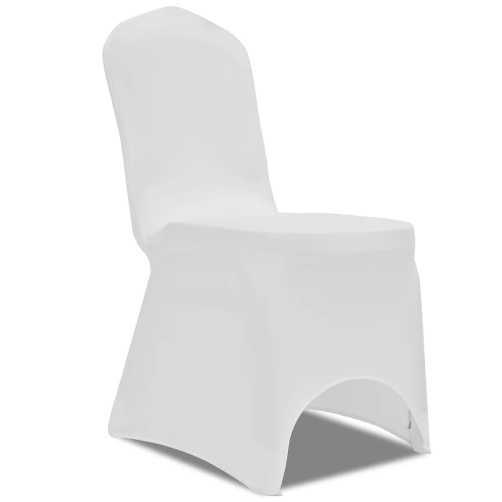 vidaXL Navlake za stolice rastezljive bijele 30 kom