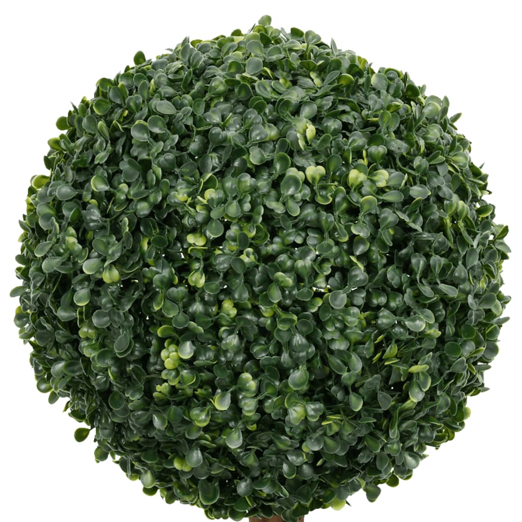 vidaXL Umjetni šimšir u obliku kugle s posudom zeleni 119 cm