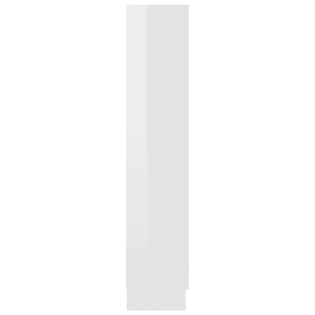 vidaXL Vitrina bijela visokog sjaja 82,5x30,5x150 cm konstruirano drvo