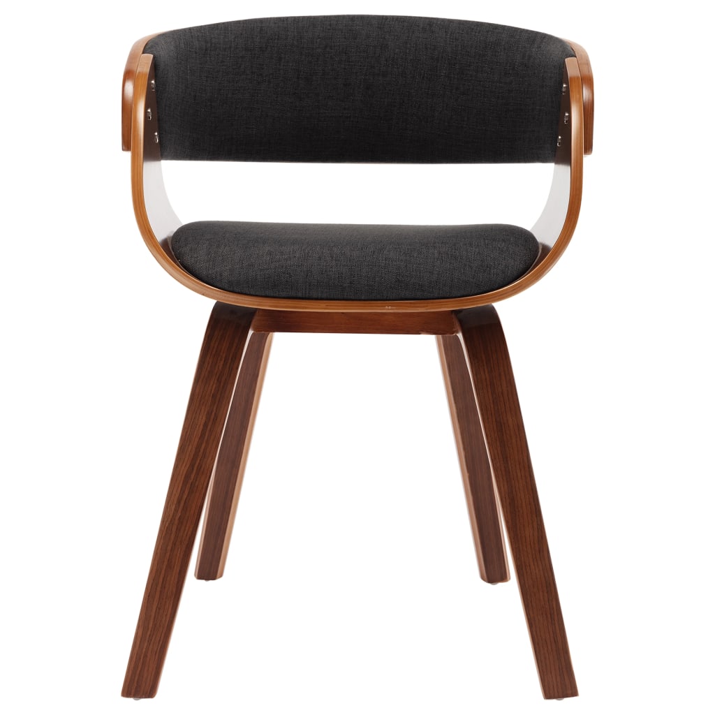 vidaXL Blagovaonske stolice od savijenog drva i tkanine 6 kom sive