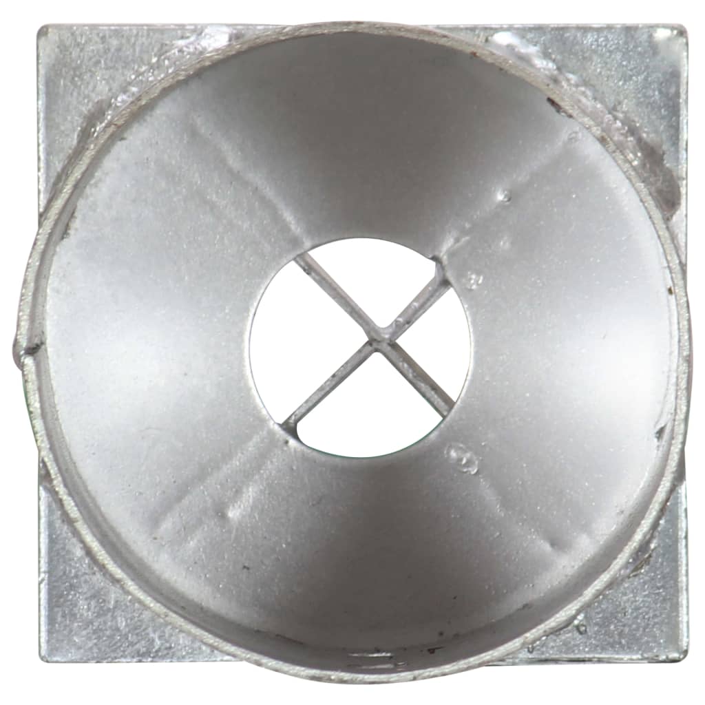 vidaXL Šiljci za tlo 6 kom srebrni 10 x 76 cm od pocinčanog čelika