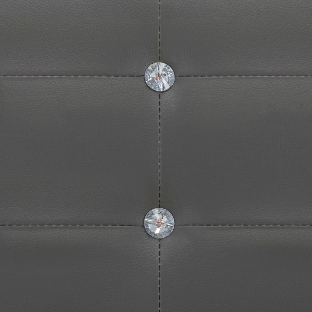 vidaXL Okvir za krevet od umjetne kože sivi 140 x 200 cm