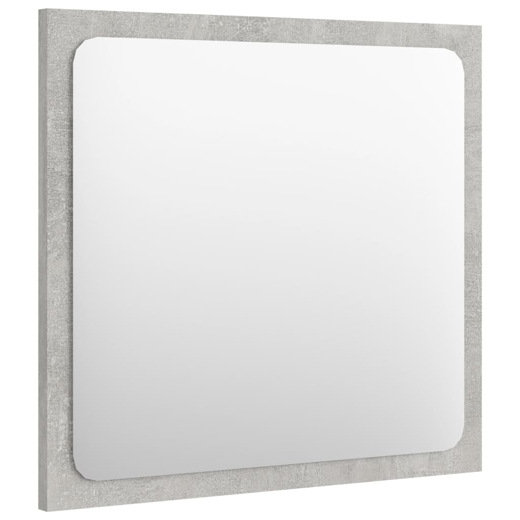 vidaXL Kupaonsko ogledalo boja betona 40x1,5x37 cm konstruirano drvo