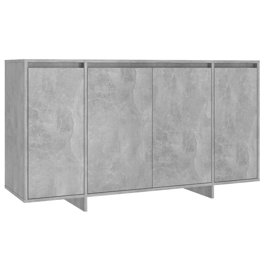 vidaXL Komoda siva boja betona 135 x 41 x 75 cm od iverice