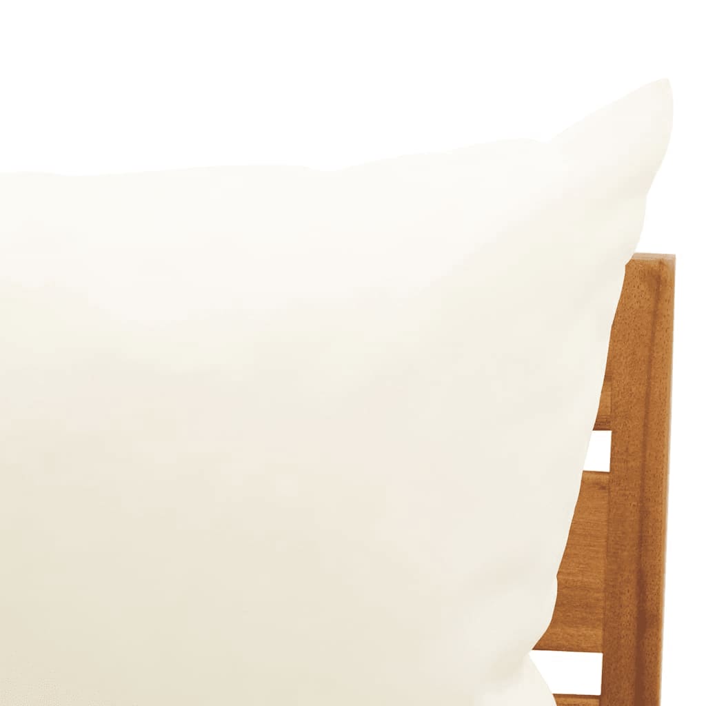 vidaXL Vrtni dvosjed s jastucima od masivnog bagremovog drva