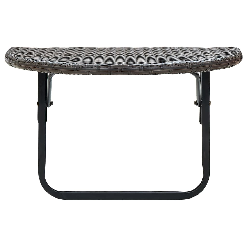 vidaXL Balkonski stol smeđi 60 x 60 x 40 cm od poliratana