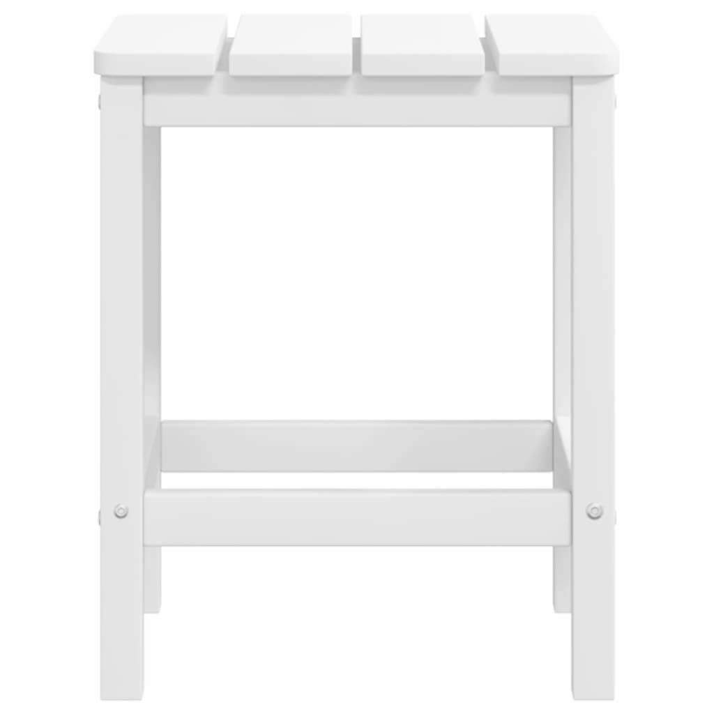 vidaXL Vrtna stolica Adirondack s osloncem i stolićem HDPE bijela