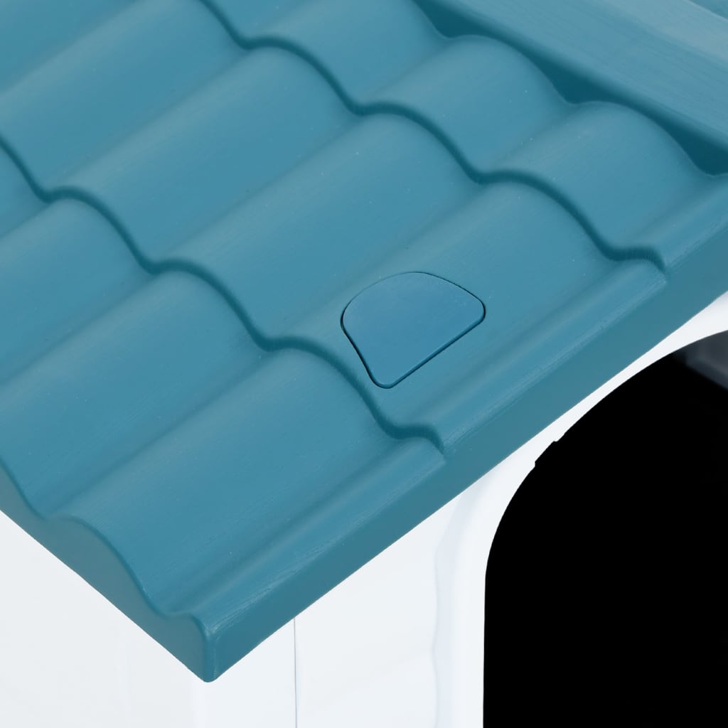 vidaXL Kućica za pse plava 90,5 x 68 x 66 cm od polipropilena