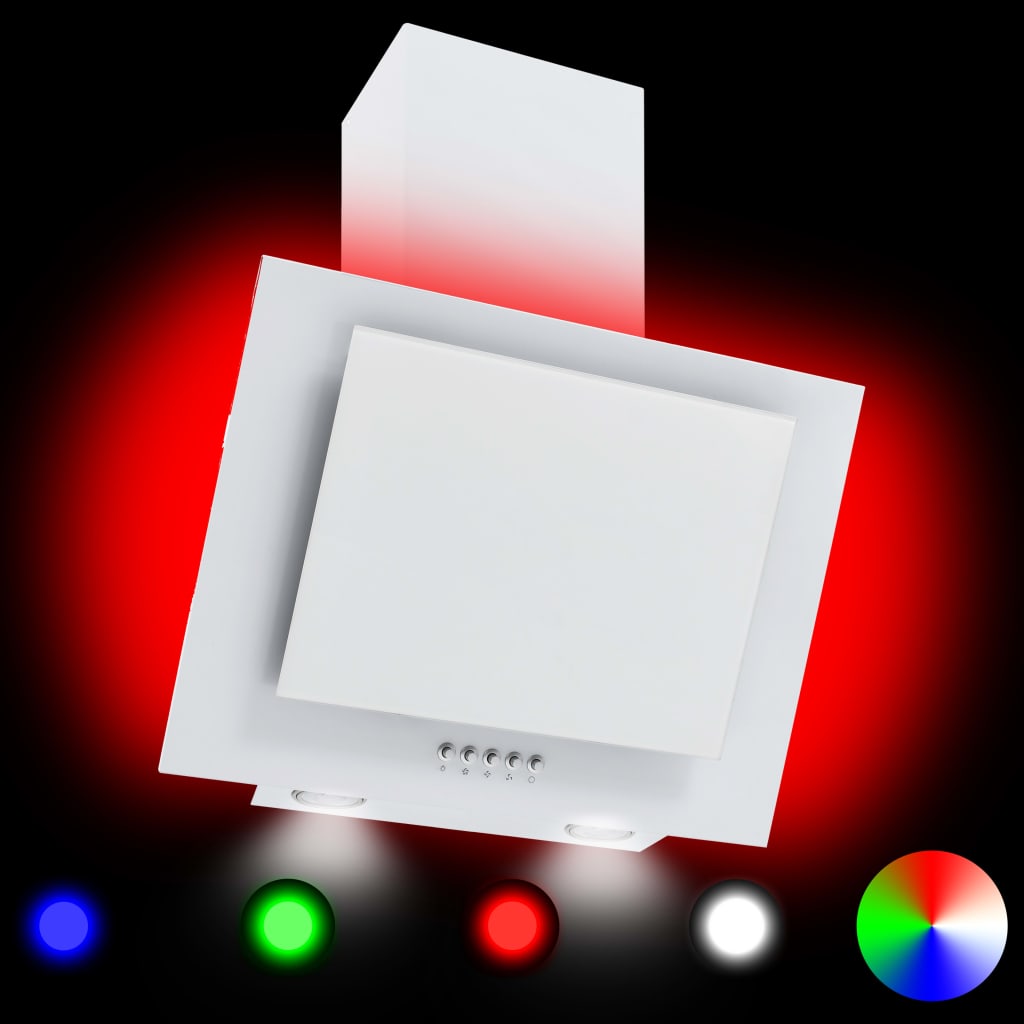 vidaXL RGB napa LED 60 cm od nehrđajućeg čelika i kaljenog stakla