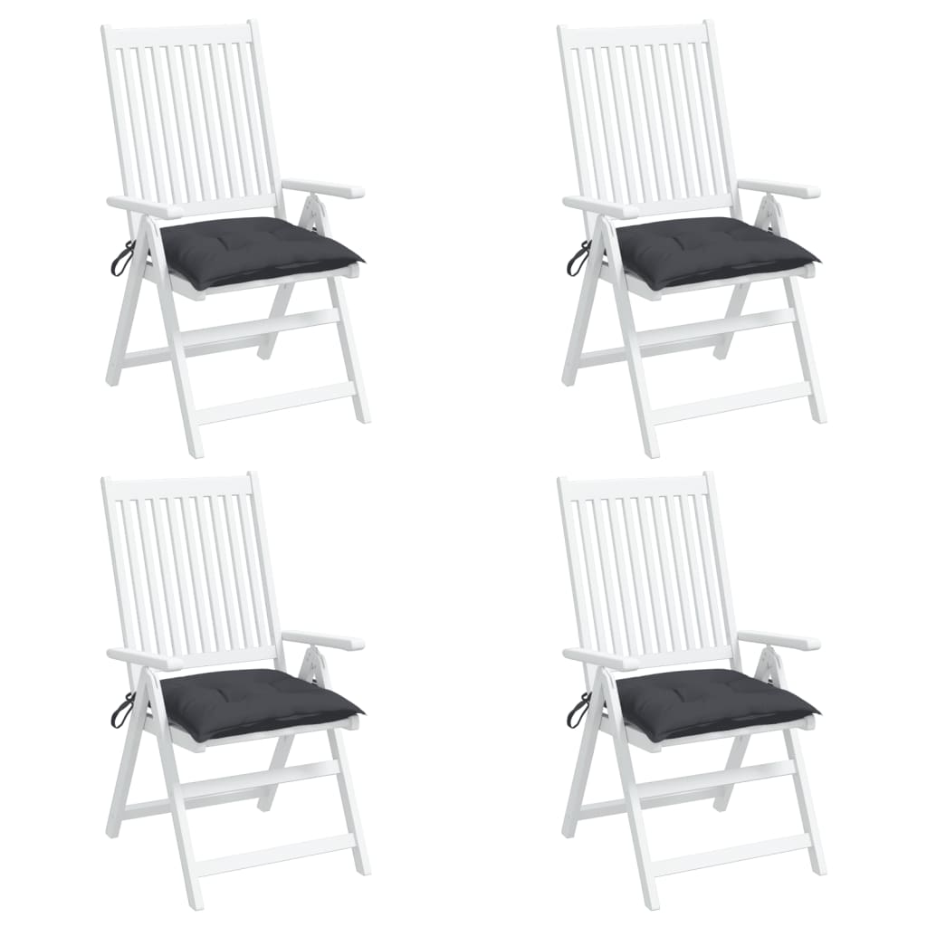 vidaXL Jastuci za stolice 4 kom antracit 40x40x7 cm od tkanine Oxford