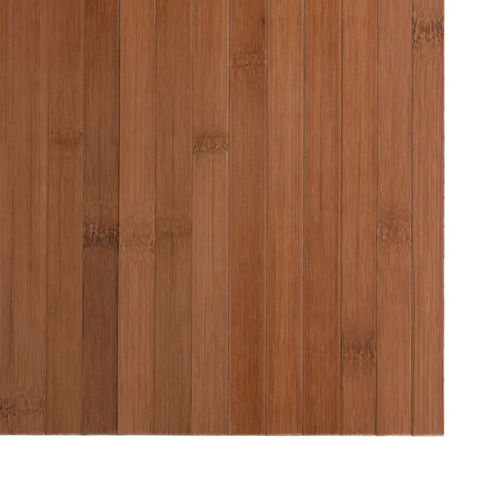 vidaXL Tepih pravokutni smeđi 100 x400 cm od bambusa