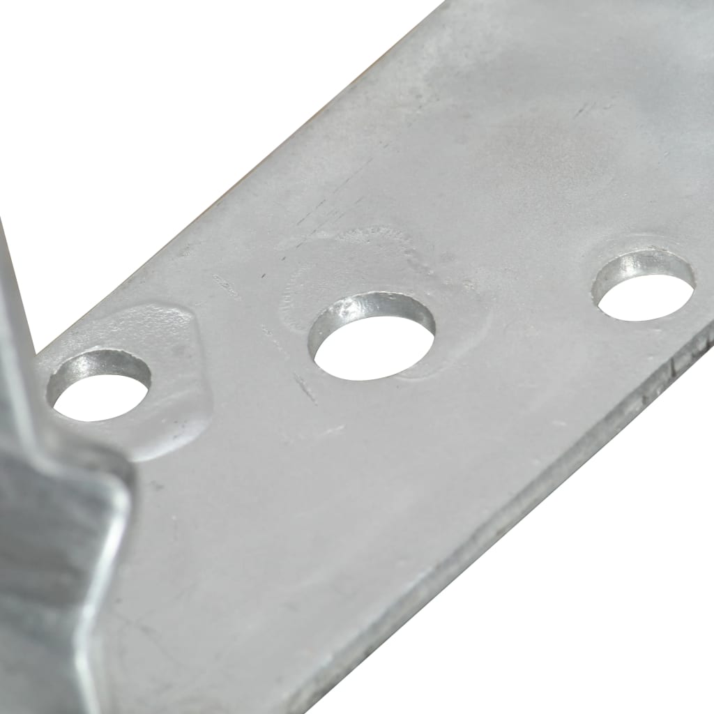 vidaXL Sidra za ogradu 6 kom srebrna 12 x 6 x 15 cm pocinčani čelik