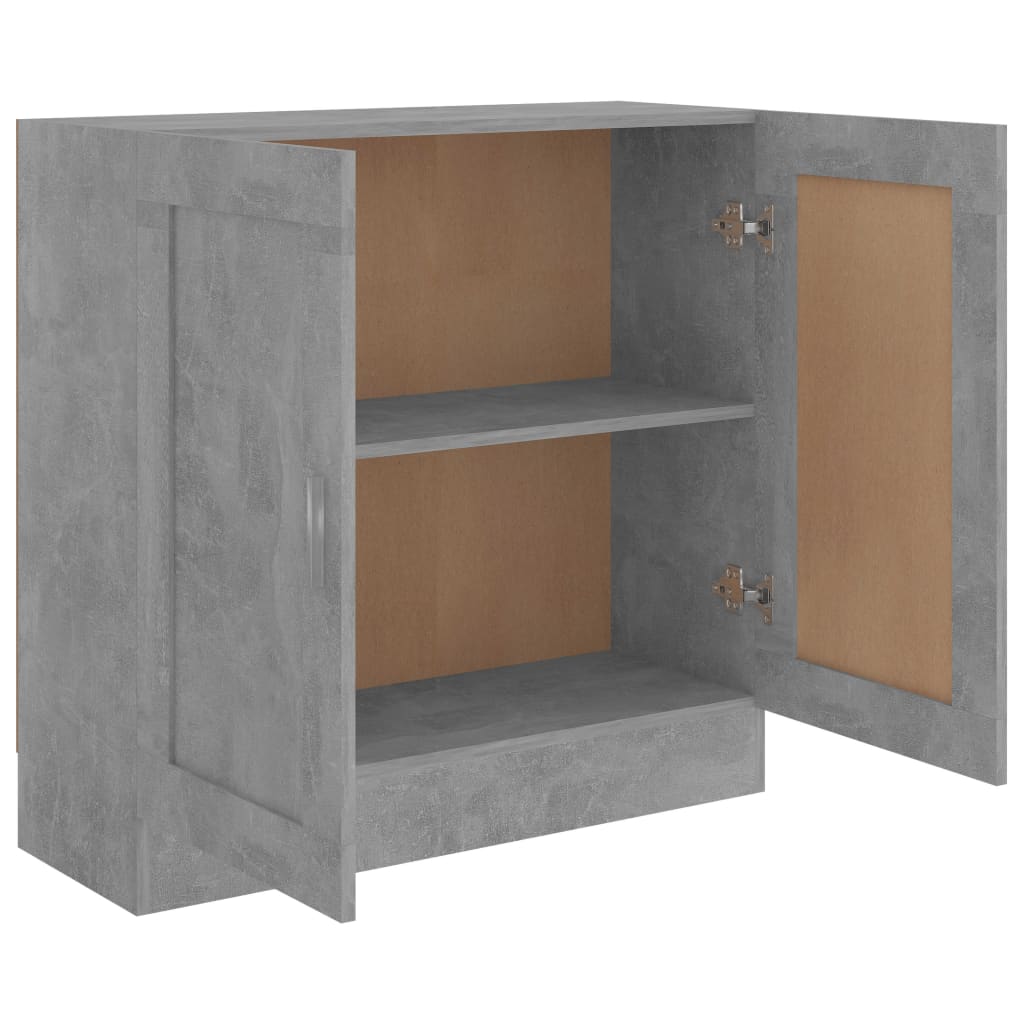 vidaXL Ormarić za knjige boja betona 82,5x30,5x80 cm konstruirano drvo