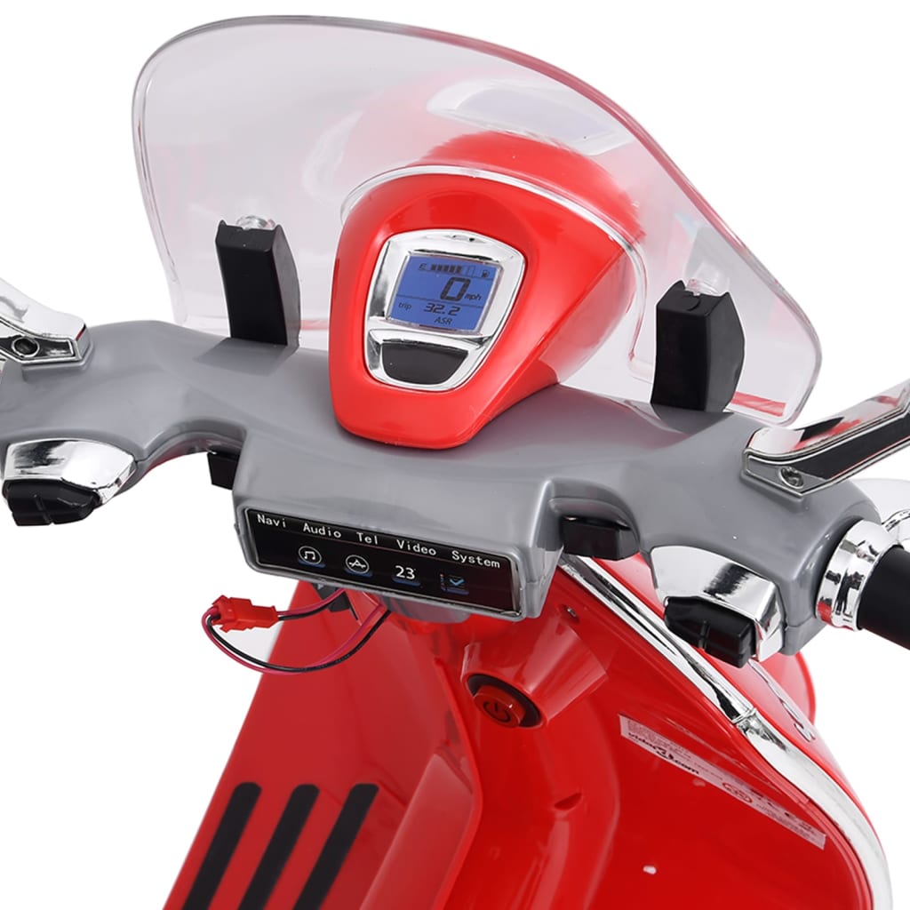 vidaXL Električni dječji motocikl Vespa GTS300 crveni