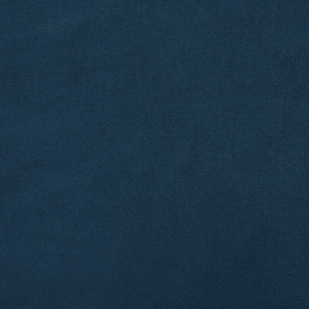 vidaXL Dvosjed na razvlačenje plavi baršunasti