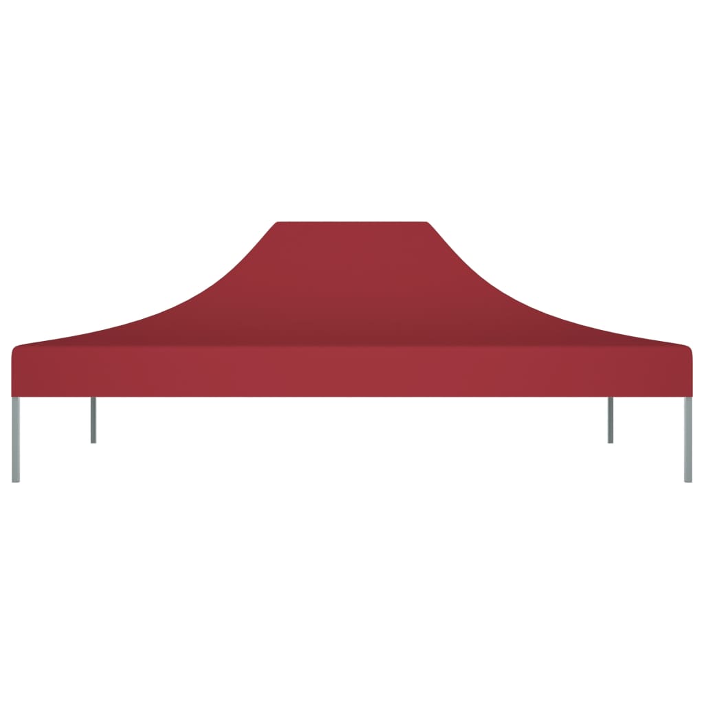 vidaXL Krov za šator za zabave 4,5 x 3 m bordo 270 g/m²