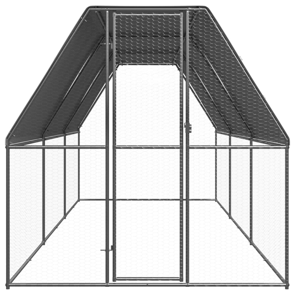 vidaXL Vanjski kavez za kokoši 2 x 6 x 2 m od pocinčanog čelika