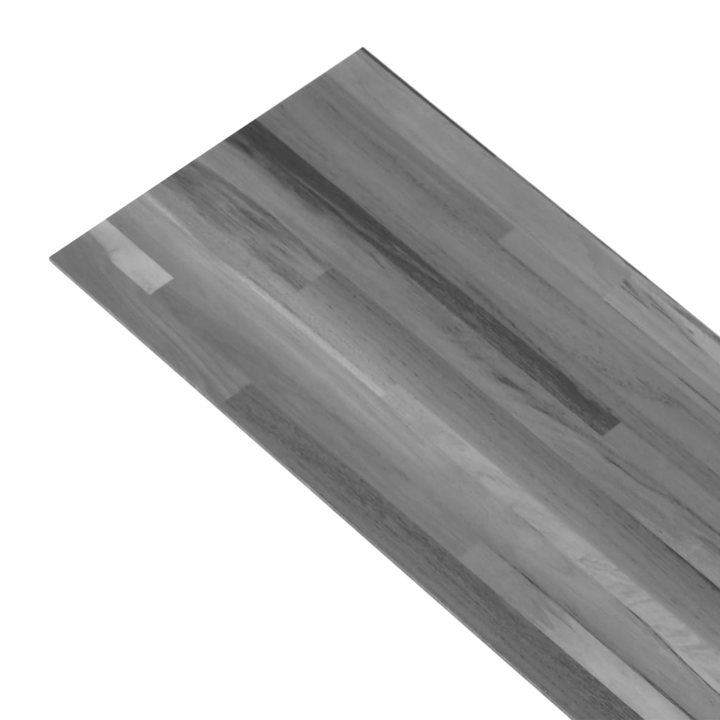 vidaXL Samoljepljive podne obloge PVC 5,21 m² 2 mm prugaste sive
