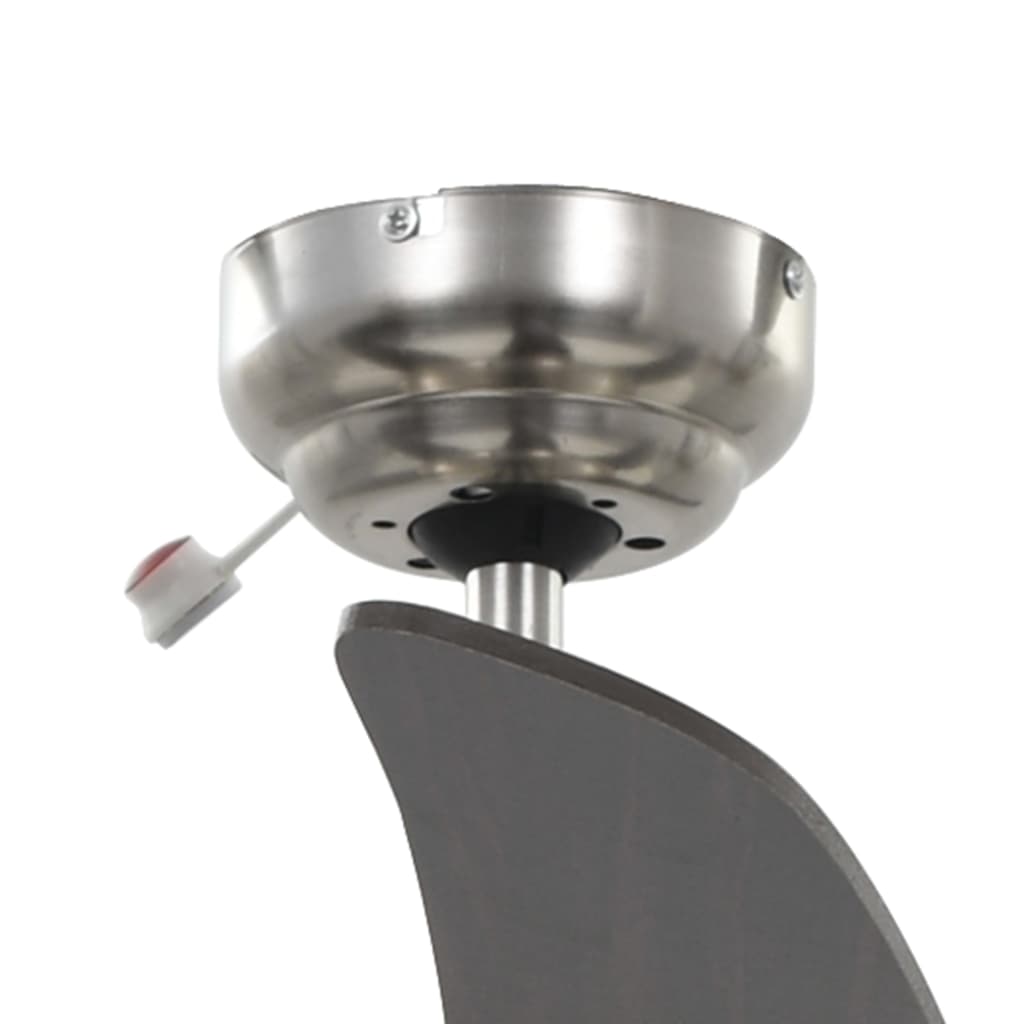 vidaXL Ukrasni stropni ventilator sa svjetlom 128 cm smeđi