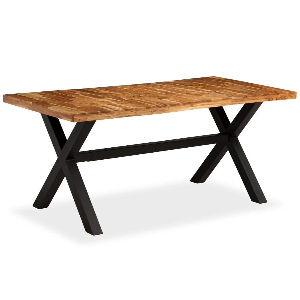 vidaXL Blagovaonski stol od masivnog drva bagrema i manga 180 x 90 x 76 cm