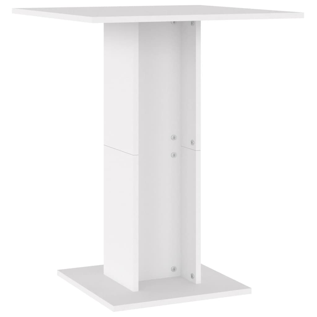 vidaXL Bistro stol bijeli 60 x 60 x 75 cm od konstruiranog drva