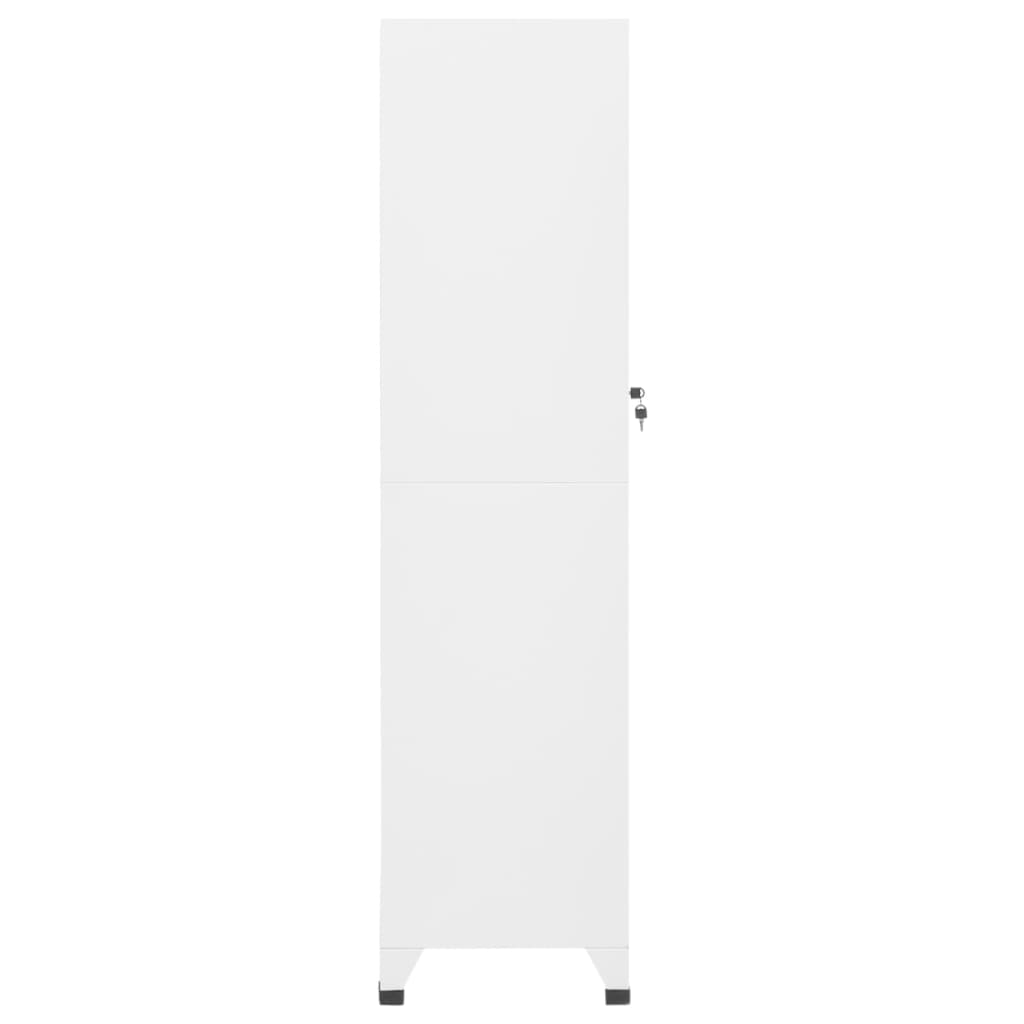 vidaXL Ormarić s ključem bijeli 38 x 45 x 180 cm čelični