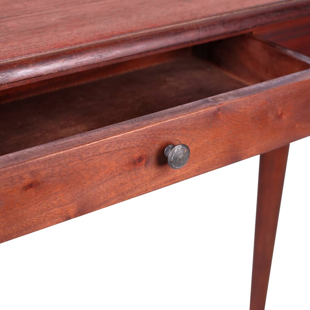 vidaXL Konzolni stol klasični smeđi 110x30x75 cm od drva mahagonija