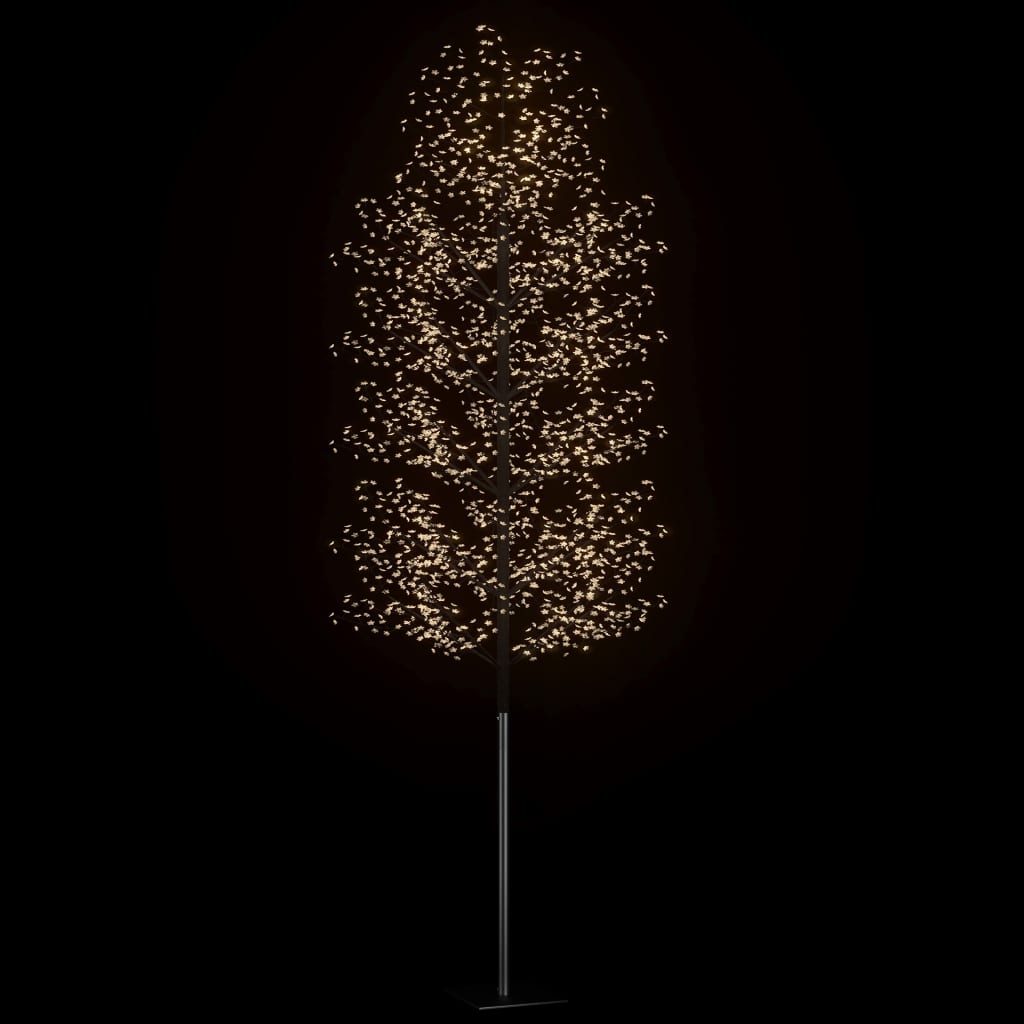 vidaXL Božićno drvce s 2000 LED žarulja toplo bijelo svjetlo 500 cm