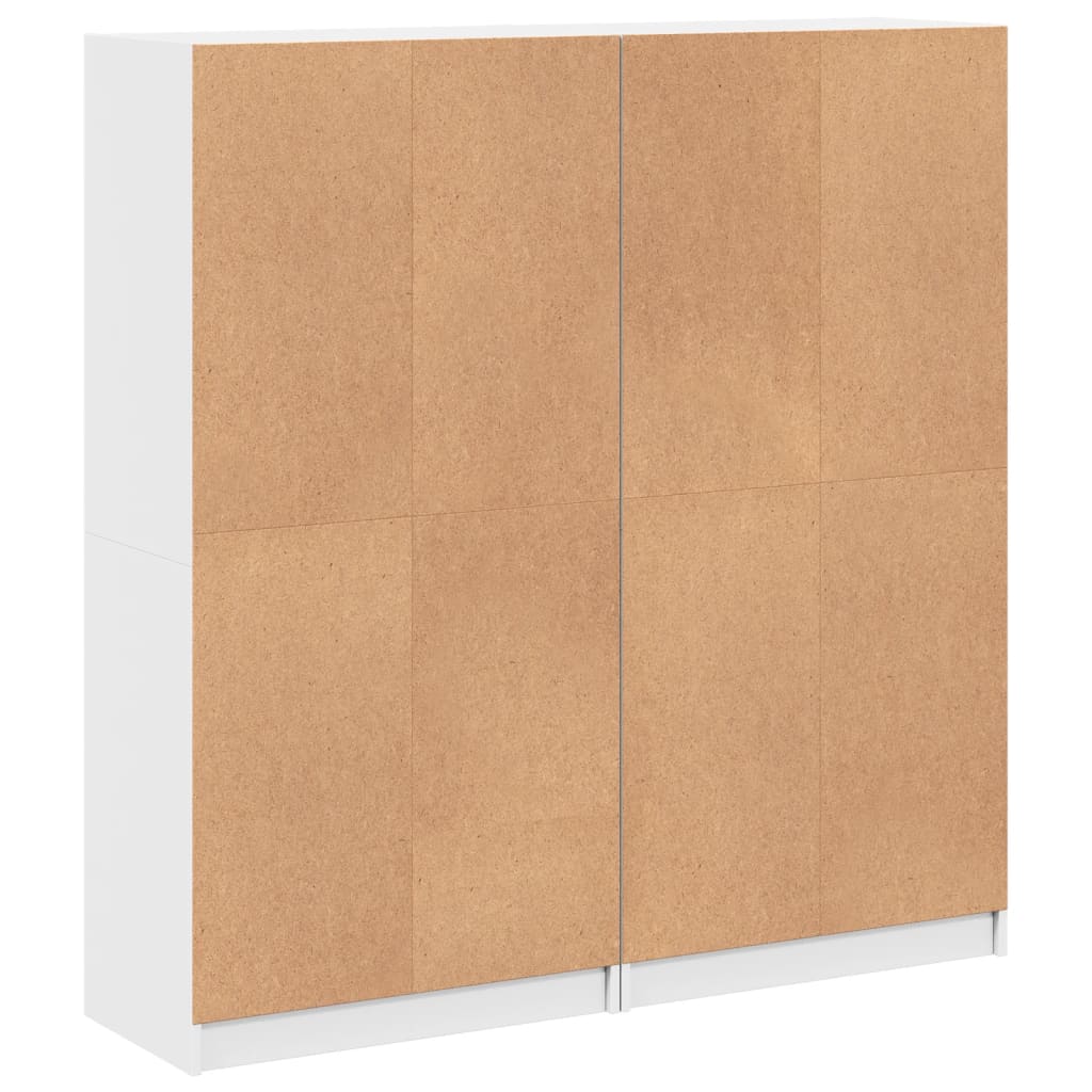 vidaXL Regal za knjige s vratima bijeli 136 x 37 x 142 cm drveni