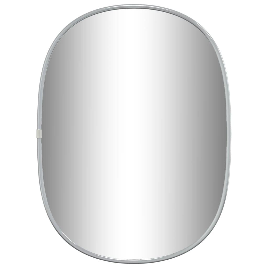 vidaXL Zidno ogledalo srebrno 40x30 cm