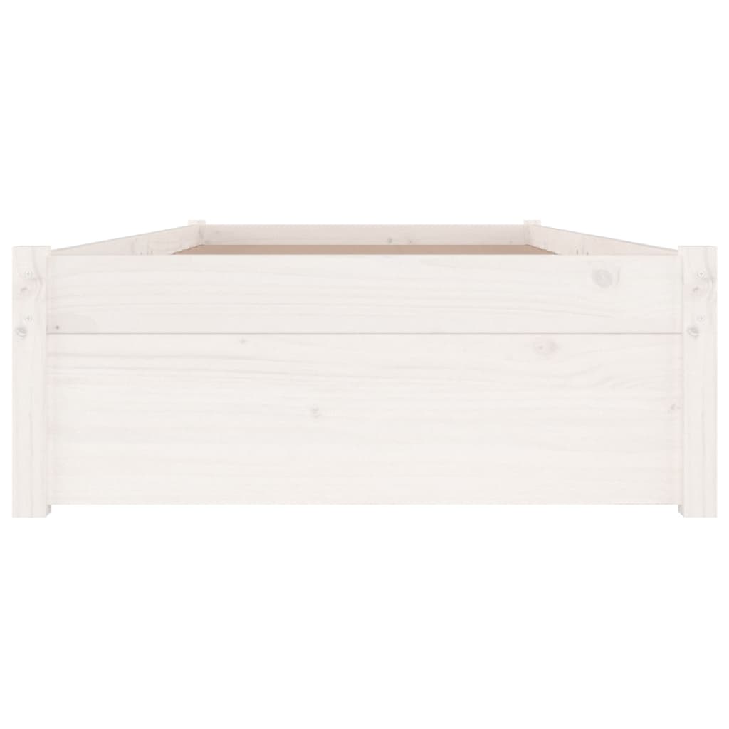vidaXL Okvir za krevet s ladicama bijeli 90 x 190 cm jednokrevetni