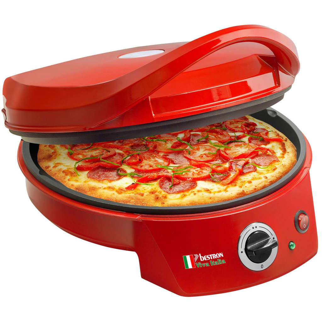 Pekač pizze/stolni roštilj 1800 W crveni APZ400 Bestron