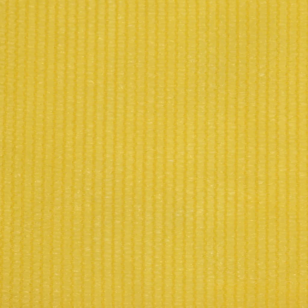 vidaXL Balkonski zastor žuti 75 x 500 cm HDPE