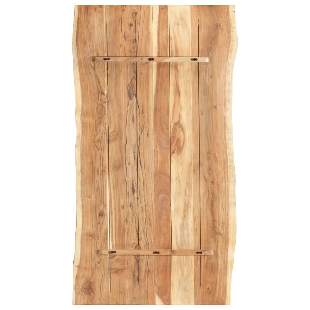 vidaXL Stolna ploča od masivnog bagremovog drva 118 x (50-60) x 3,8 cm