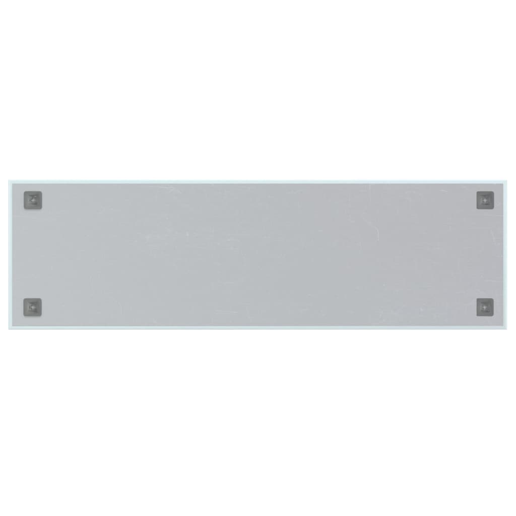 vidaXL Zidna magnetna ploča bijela 100 x 30 cm od kaljenog stakla