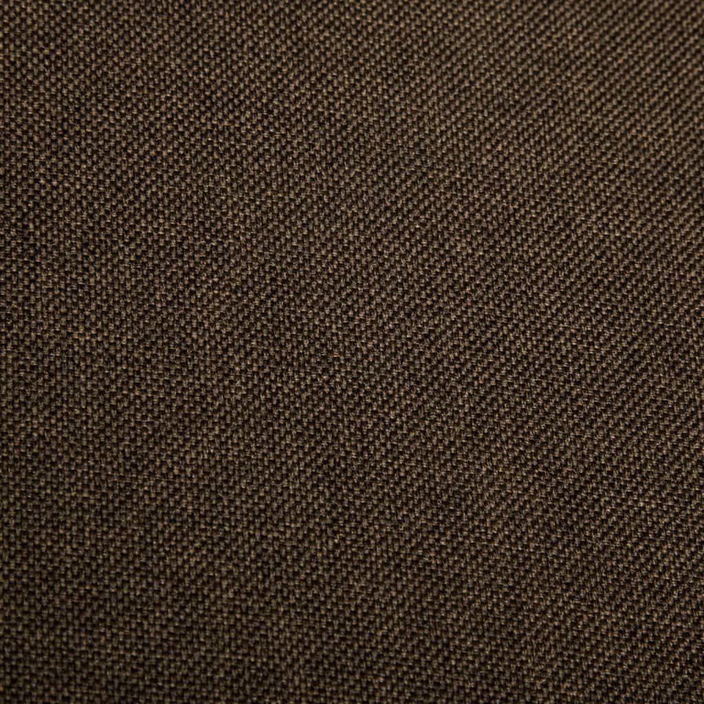 vidaXL Okretne blagovaonske stolice od tkanine 2 kom tamnosmeđe