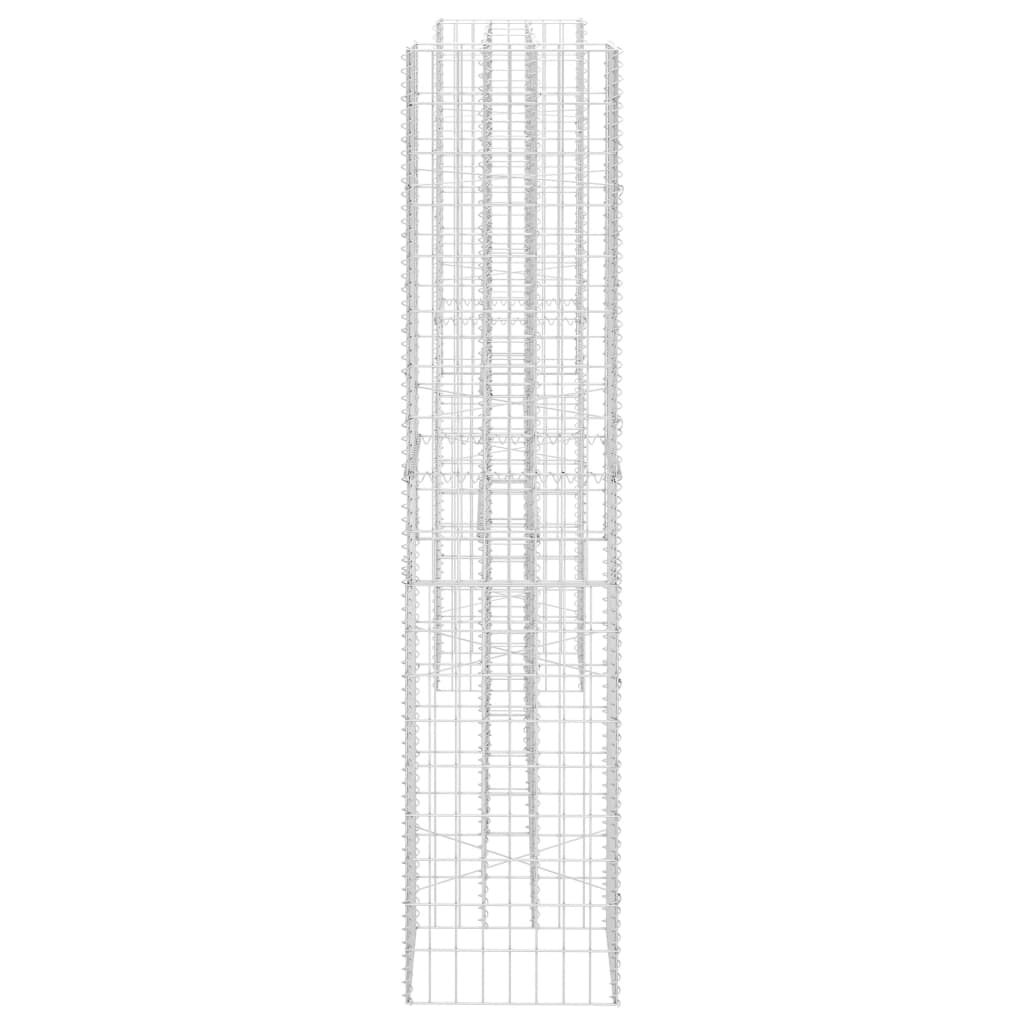 vidaXL Gabionska sadilica u H-obliku od čelične žice 260 x 40 x 180 cm