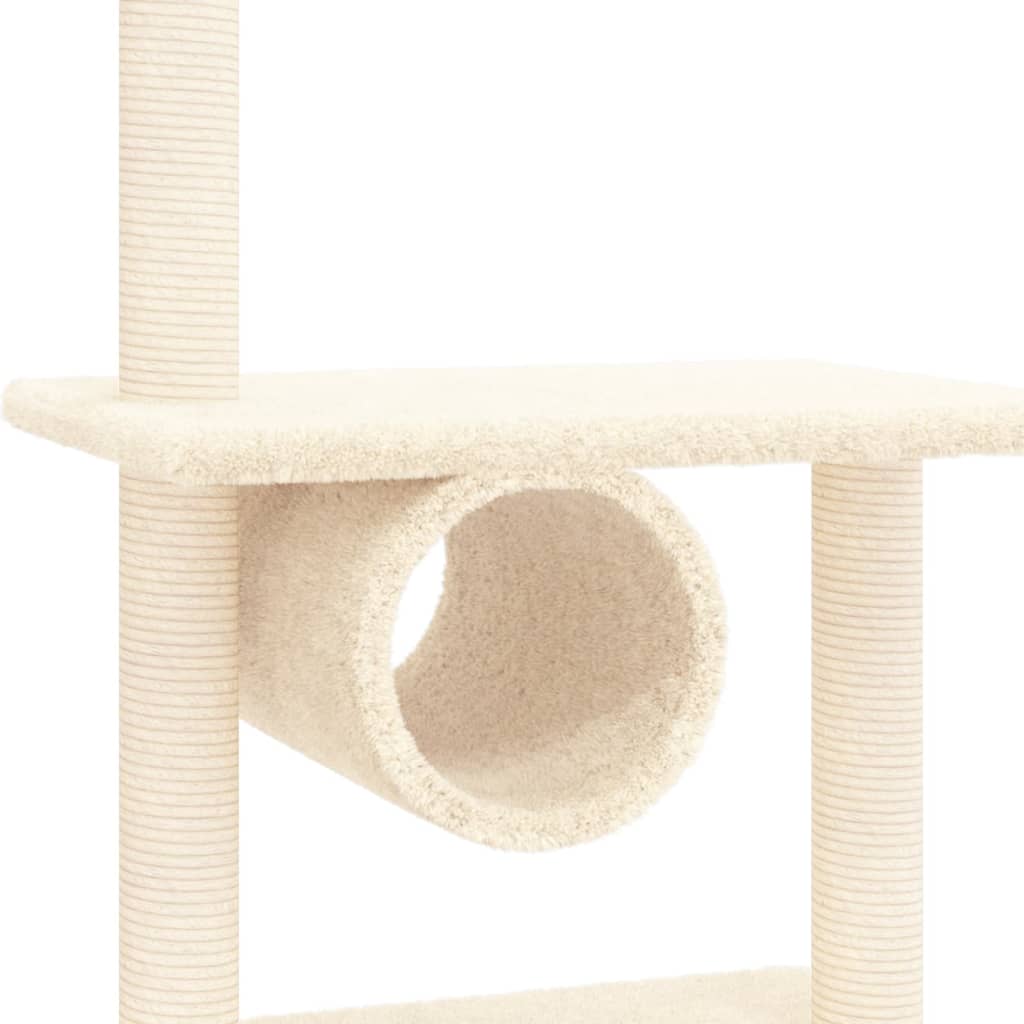 vidaXL Penjalica za mačke sa stupovima za grebanje krem 279 cm