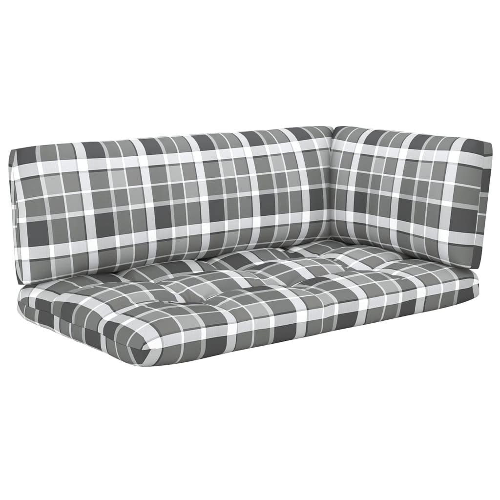 vidaXL Kutna vrtna sofa od paleta od sivo impregnirane borovine