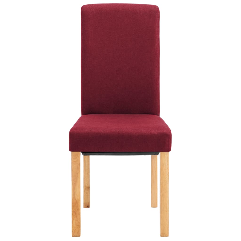 vidaXL Blagovaonske stolice od tkanine 2 kom crvene