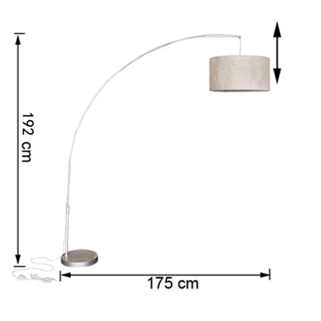 Podesiva lučna svjetiljka Krem 192 cm