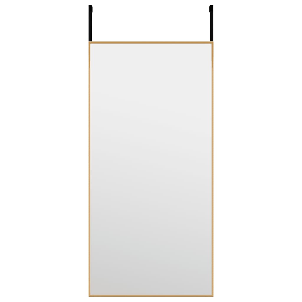 vidaXL Ogledalo za vrata zlatno 30x60 cm od stakla i aluminija