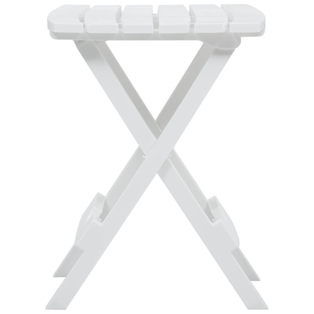 vidaXL Sklopivi vrtni stol 45,5 x 38,5 x 50 cm bijeli