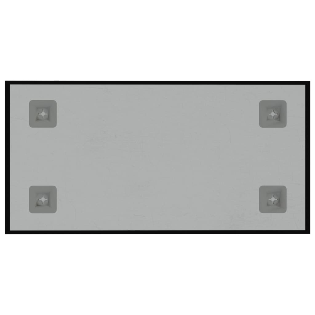 vidaXL Zidna magnetna ploča crna 40 x 20 cm od kaljenog stakla