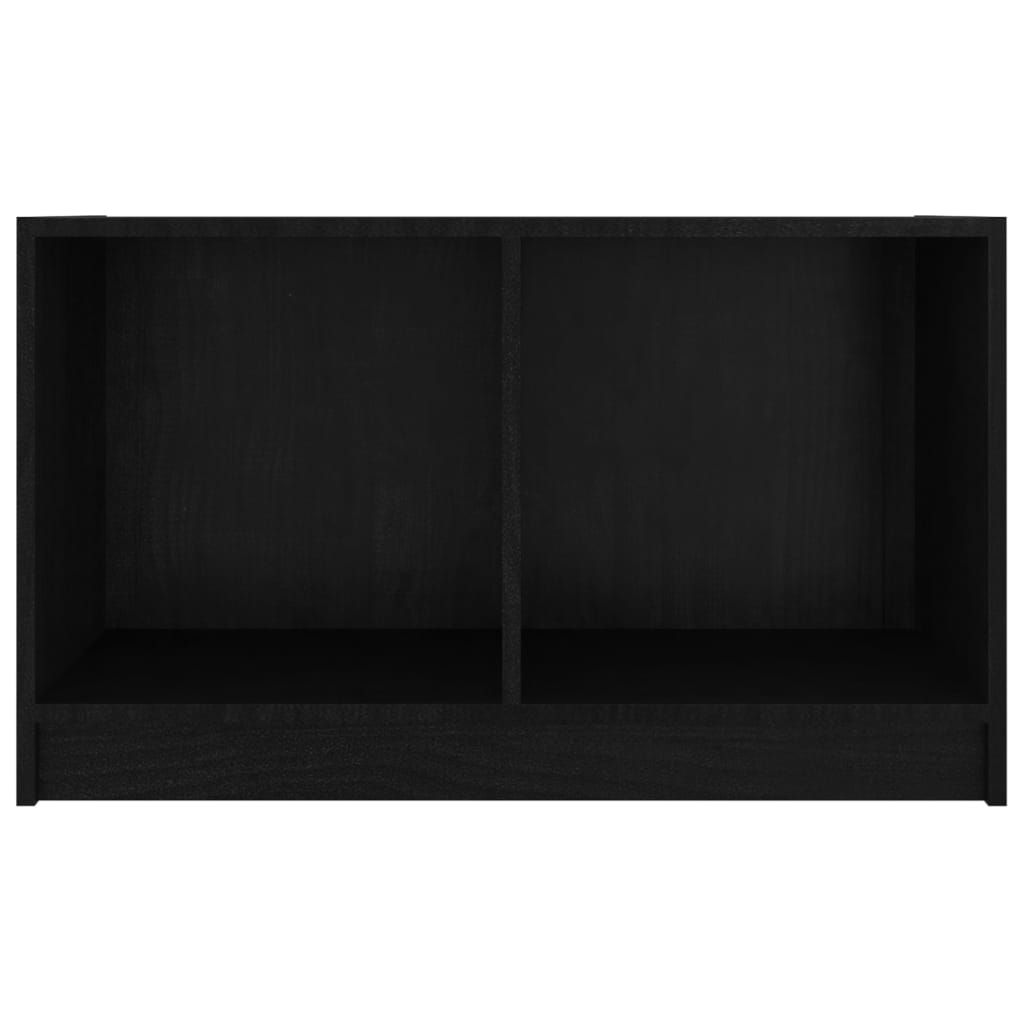 vidaXL TV ormarić crni 70 x 33 x 42 cm od masivne borovine