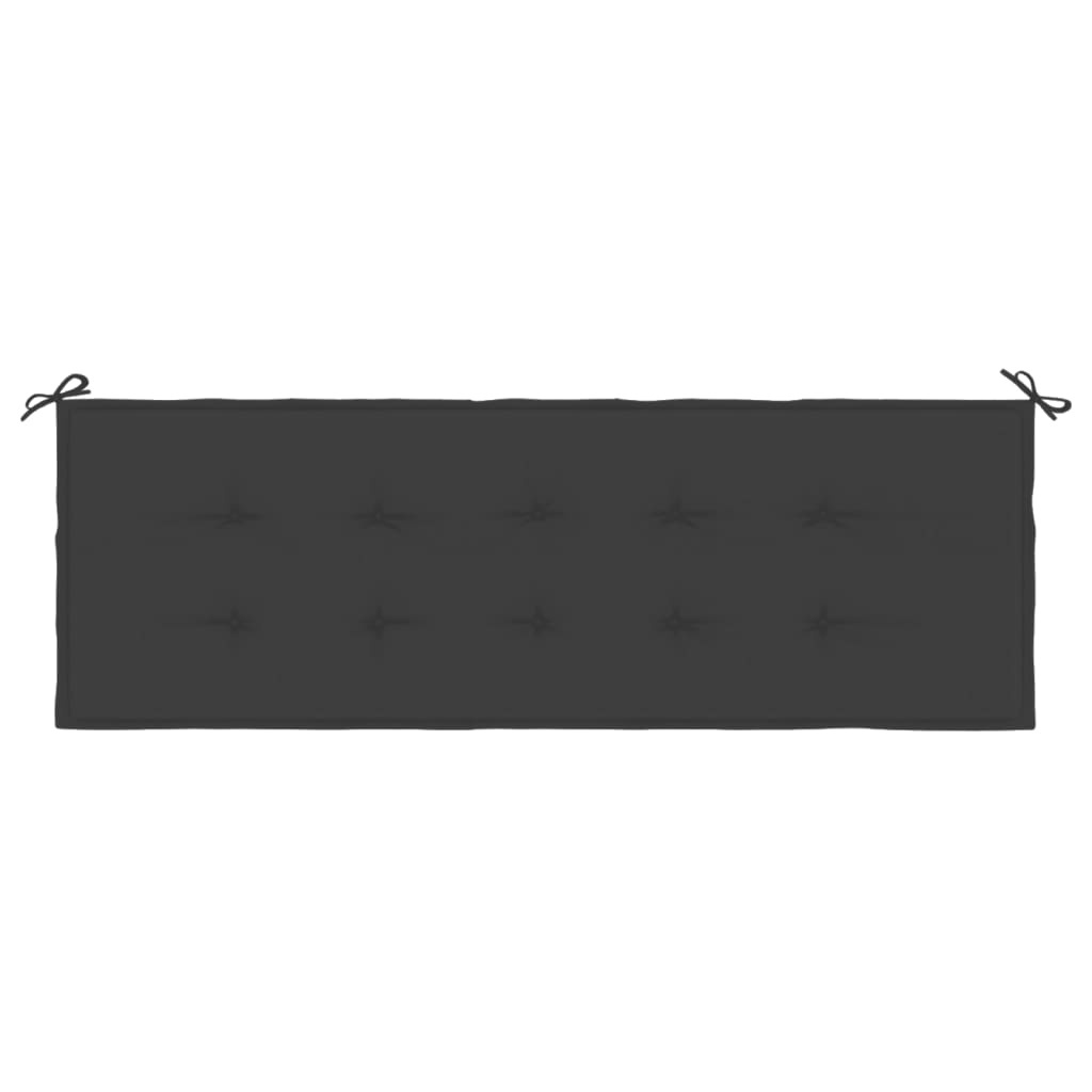vidaXL Jastuk za vrtnu klupu crni 150 x 50 x 3 cm od tkanine Oxford
