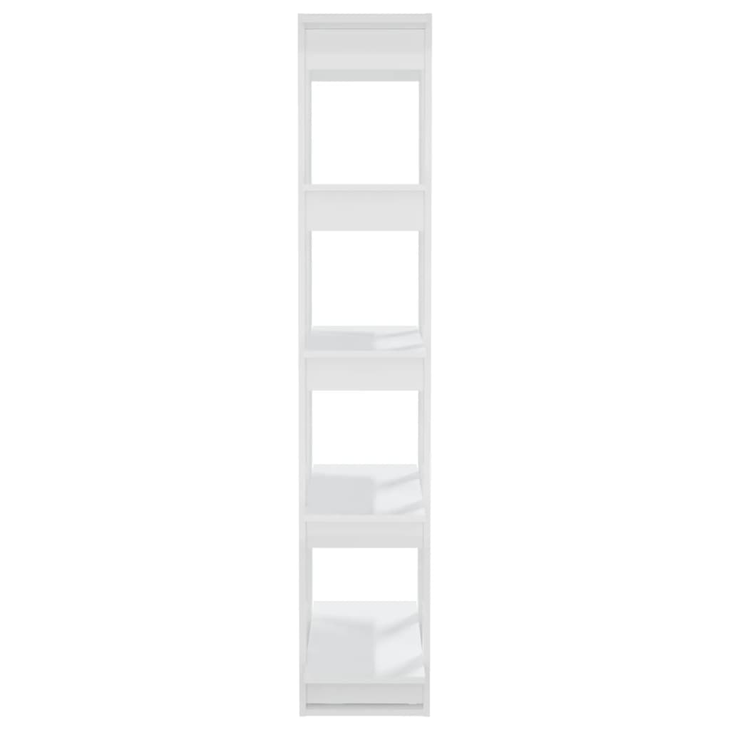 vidaXL Ormarić za knjige / sobna pregrada sjajni bijeli 80x30x160 cm