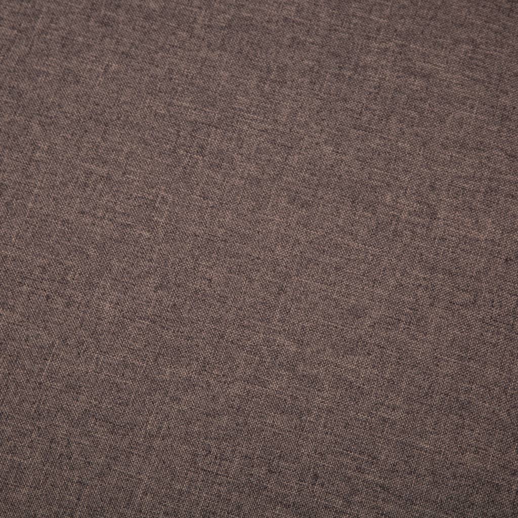 vidaXL Kutna garnitura s presvlakom od tkanine 186 x 136 x 79 cm smeđa