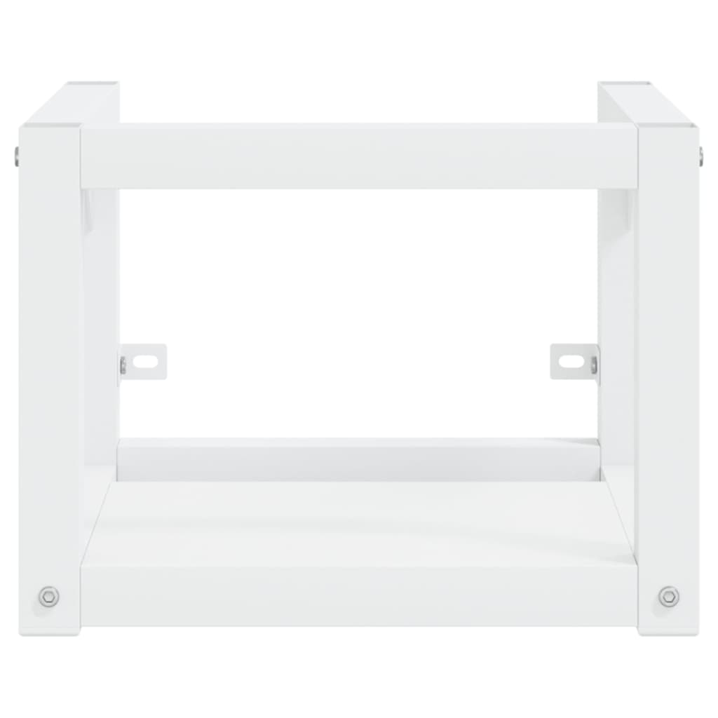 vidaXL Zidni okvir za kupaonski umivaonik bijeli 40x38x31 cm željezni